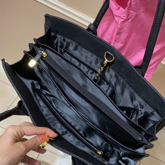 JOY & IMAN Black tote/shoulder bag - Picture 5 of 10